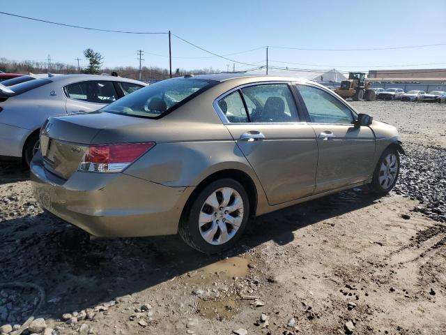 1HGCP36828A005196 - 2008 HONDA ACCORD EXL TAN photo 3