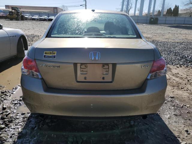 1HGCP36828A005196 - 2008 HONDA ACCORD EXL TAN photo 6