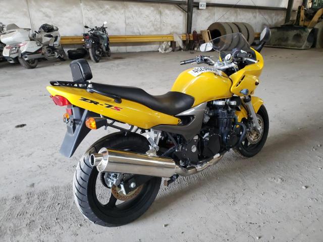 JKAZRDH143A010010 - 2003 KAWASAKI ZR750 G YELLOW photo 4