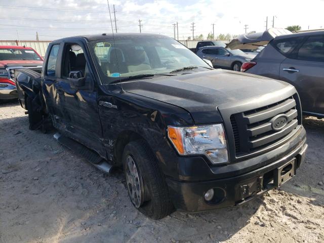 1FTEX1CWXAFA86133 - 2010 FORD F150 SUPER CAB BLACK photo 4