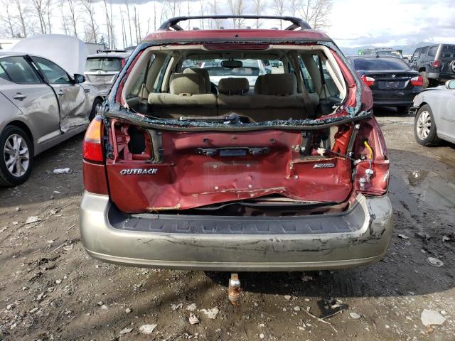 4S3BH675447615864 - 2004 SUBARU LEGACY OUTBACK AWP TWO TONE photo 6