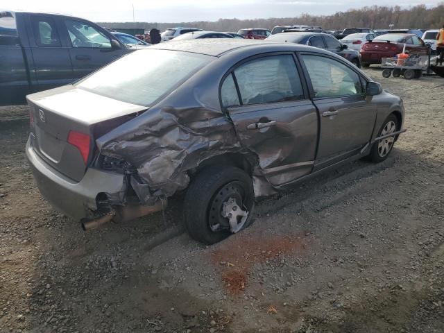 2HGFA16568H324384 - 2008 HONDA CIVIC LX GRAY photo 3