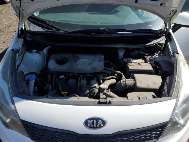 KNADM4A38G6578616 - 2016 KIA RIO LX WHITE photo 11