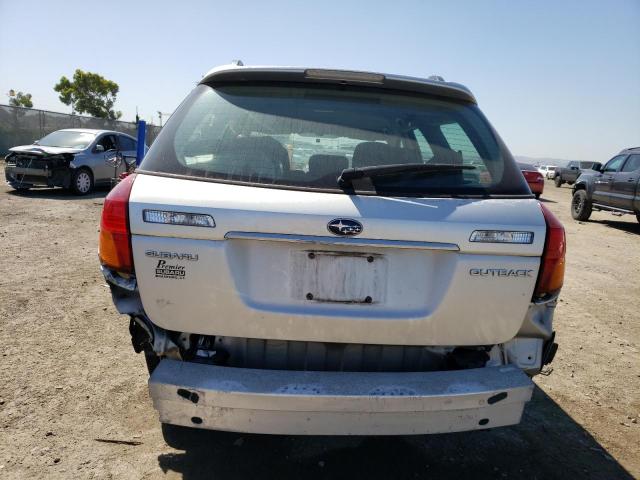 4S4BP61C977318762 - 2007 SUBARU LEGACY OUTBACK 2.5I SILVER photo 6