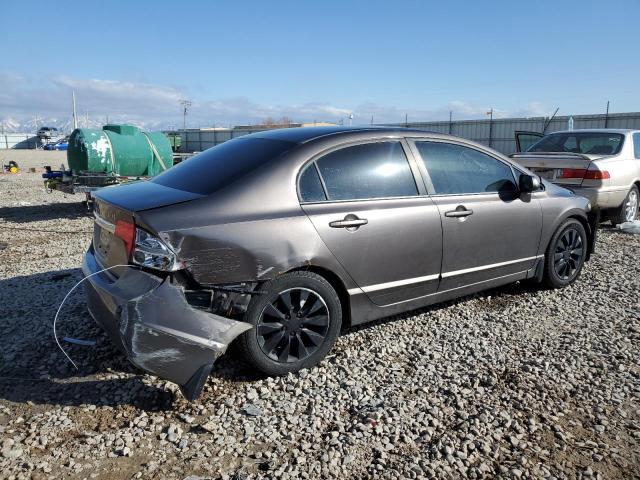 2HGFA16899H530973 - 2009 HONDA CIVIC EX GRAY photo 3