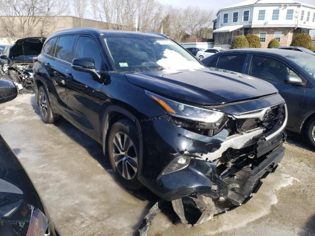 5TDGZRBH8MS531591 - 2021 TOYOTA HIGHLANDER XLE 黑色 照片 4