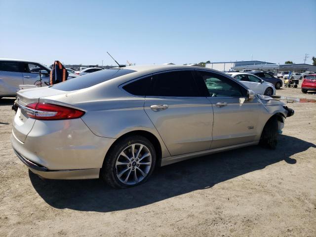 3FA6P0PU1HR367814 - 2017 FORD FUSION SE PHEV GOLD photo 3