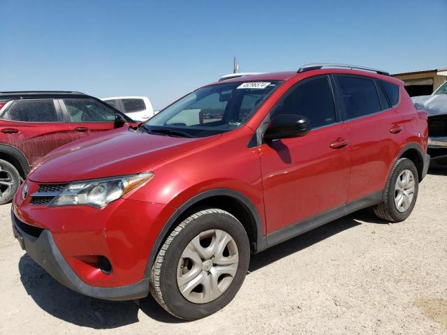 JTMZFREV7FJ055420 - 2015 TOYOTA RAV4 LE RED photo 1