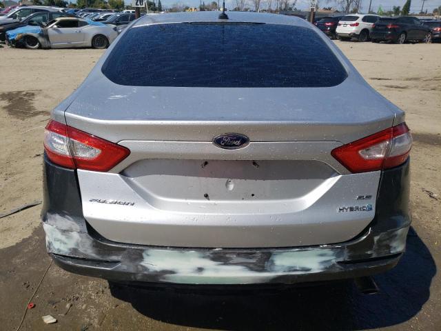 3FA6P0LU9DR192969 - 2013 FORD FUSION SE HYBRID SILVER photo 6