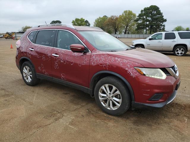 KNMAT2MT1FP509509 - 2015 NISSAN ROGUE S MAROON photo 4