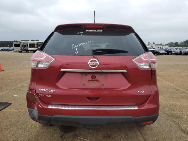 KNMAT2MT1FP509509 - 2015 NISSAN ROGUE S MAROON photo 6