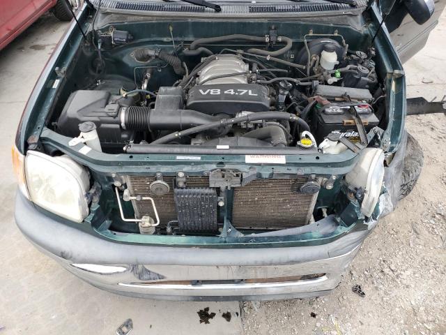 5TBBT4415YS093805 - 2000 TOYOTA TUNDRA ACCESS CAB მწვანე ფოტო 11