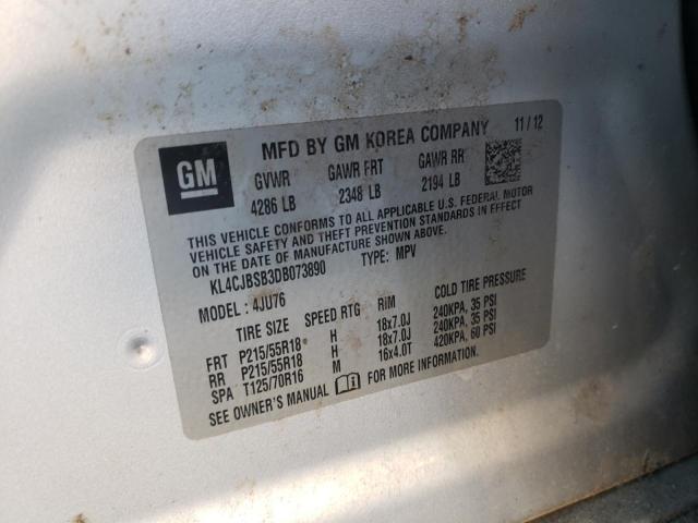 KL4CJBSB3DB073890 - 2013 BUICK ENCORE CONVENIENCE 灰色 照片 13