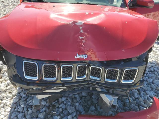 3C4NJDBB4JT418798 - 2018 JEEP COMPASS LATITUDE RED photo 12