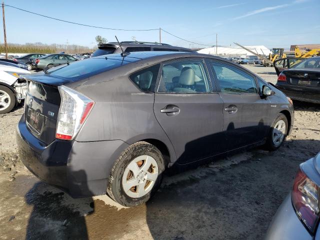 JTDKN3DU6A0141262 - 2010 TOYOTA PRIUS GRAY photo 3