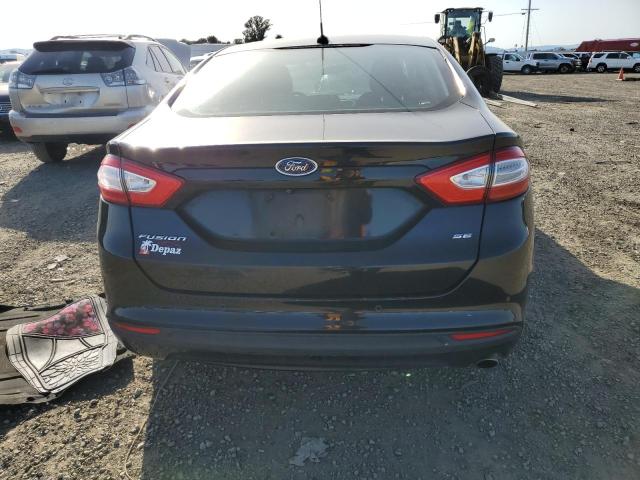 3FA6P0H74GR196211 - 2016 FORD FUSION SE BLACK photo 6