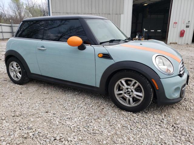 WMWSU3C54DT545741 - 2013 MINI COOPER BLUE photo 4