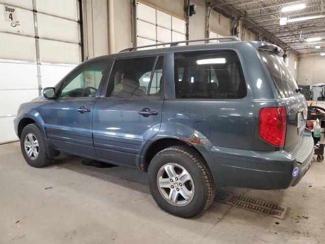 2HKYF18633H591707 - 2003 HONDA PILOT EXL TEAL photo 2