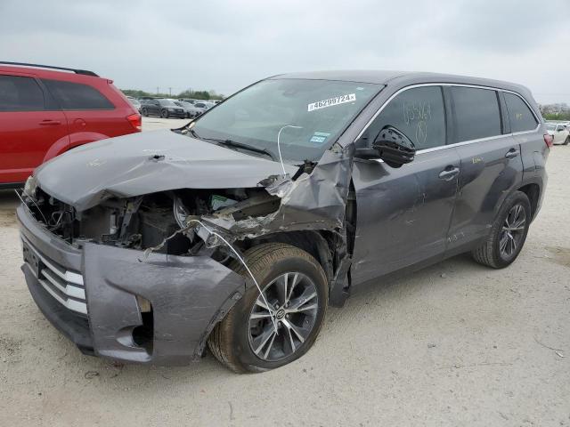 5TDZARFH5KS055064 - 2019 TOYOTA HIGHLANDER LE GRAY photo 1