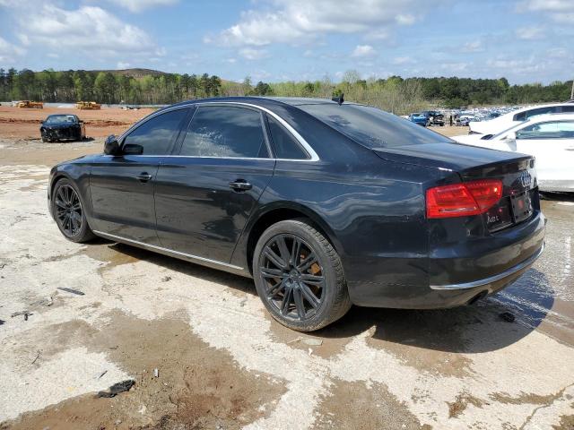 WAURGAFD9EN002341 - 2014 AUDI A8 L QUATTRO BLACK photo 2