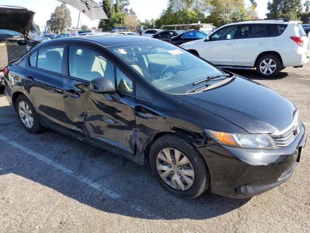 19XFB2F55CE323247 - 2012 HONDA CIVIC LX BLACK photo 4