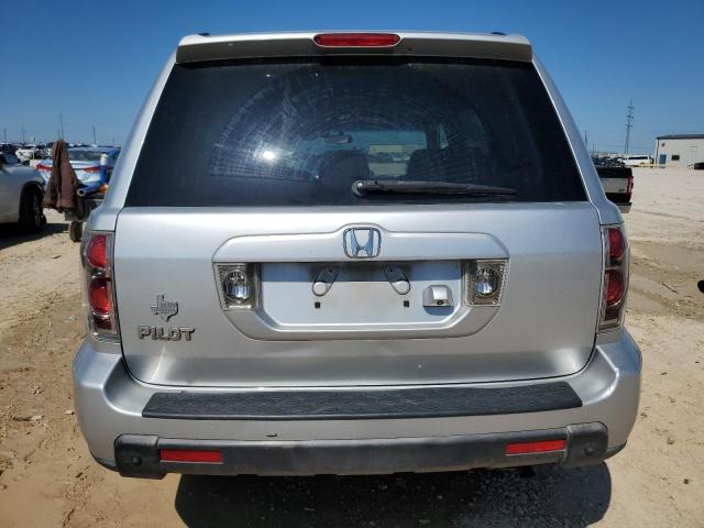 5FNYF28798B009369 - 2008 HONDA PILOT EXL SILVER photo 6