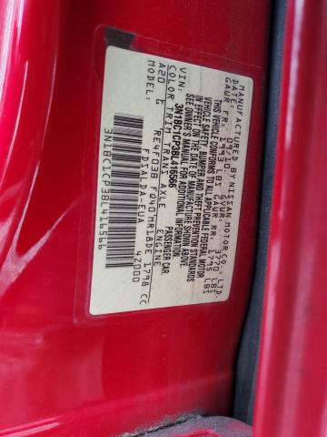 3N1BC1CP3BL416566 - 2011 NISSAN VERSA S RED photo 13