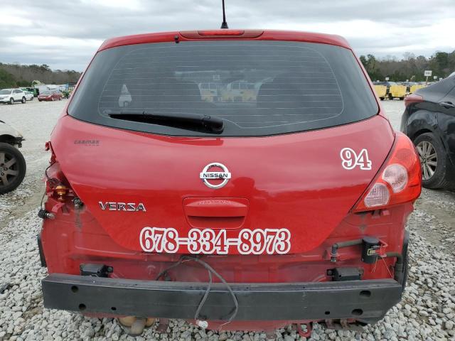 3N1BC1CP3BL416566 - 2011 NISSAN VERSA S RED photo 6