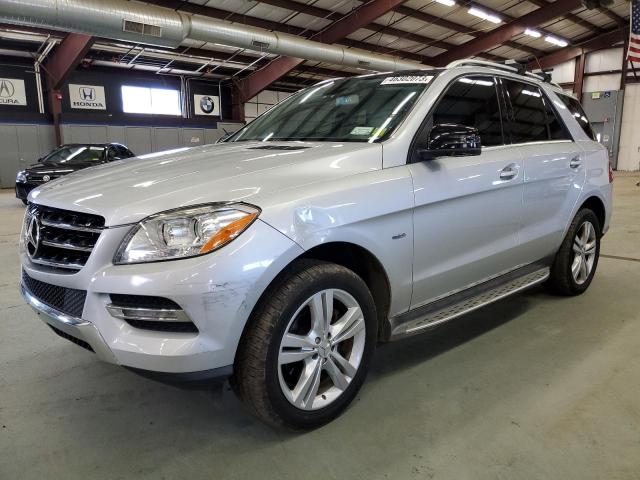 4JGDA5HB7CA044427 - 2012 MERCEDES-BENZ ML 350 4MATIC SILVER photo 1