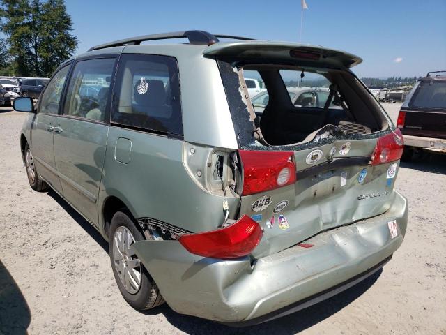 5TDZA23C56S404178 - 2006 TOYOTA SIENNA CE GREEN photo 3