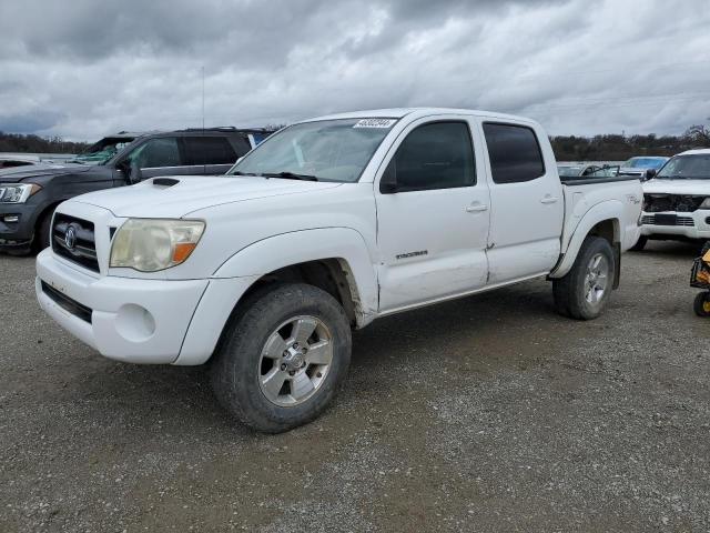 5TELU42N38Z499180 - 2008 TOYOTA TACOMA DOUBLE CAB WHITE photo 1