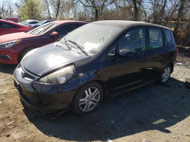 JHMGD38688S002509 - 2008 HONDA FIT SPORT BLACK photo 1