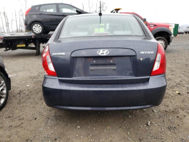 KMHCN4AC4AU475400 - 2010 HYUNDAI ACCENT GLS GRAY photo 6