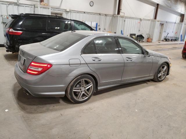 WDDGF8BB4CR191972 - 2012 MERCEDES-BENZ C 300 4MATIC GRAY photo 3