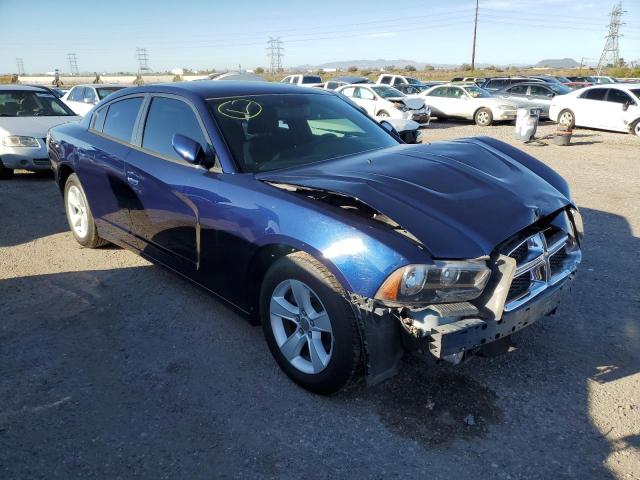 2C3CDXHG1EH334105 - 2014 DODGE CHARGER SXT BLUE photo 4