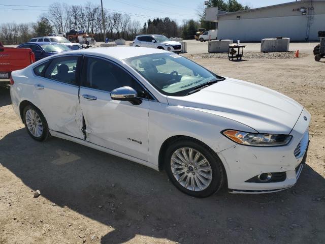 3FA6P0LU9FR299507 - 2015 FORD FUSION SE HYBRID WHITE photo 4