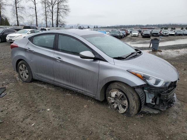 5NPDH4AE3GH784747 - 2016 HYUNDAI ELANTRA SE SILVER photo 4