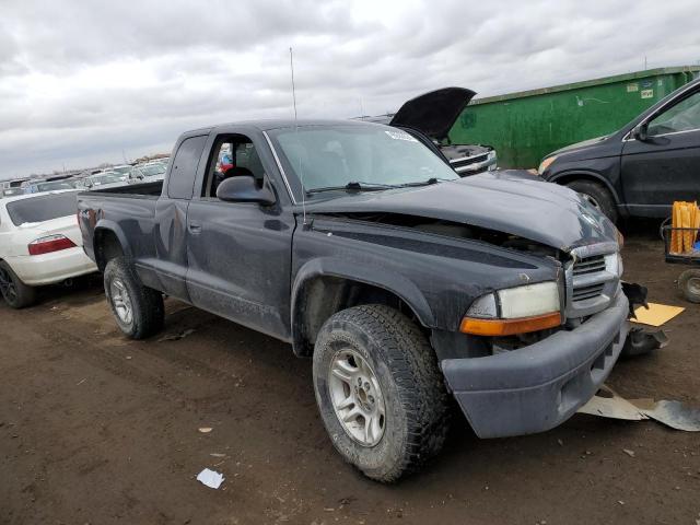 1D7HG12K74S662712 - 2004 DODGE DAKOTA SXT BLACK photo 4