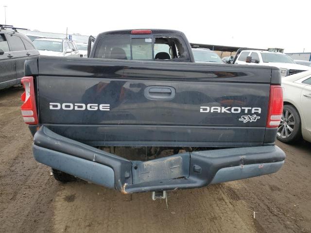 1D7HG12K74S662712 - 2004 DODGE DAKOTA SXT BLACK photo 6