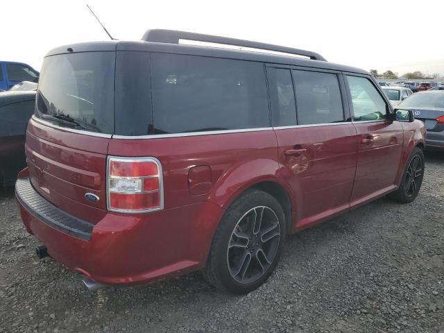 2FMGK5C85EBD31178 - 2014 FORD FLEX SEL RED photo 3