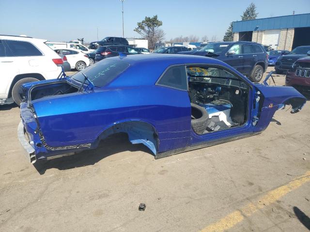 2C3CDZFJ8MH670407 - 2021 DODGE CHALLENGER R/T SCAT PACK BLUE photo 3