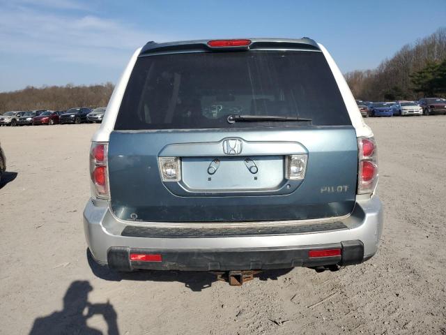 2HKYF18576H547074 - 2006 HONDA PILOT EX WHITE photo 6