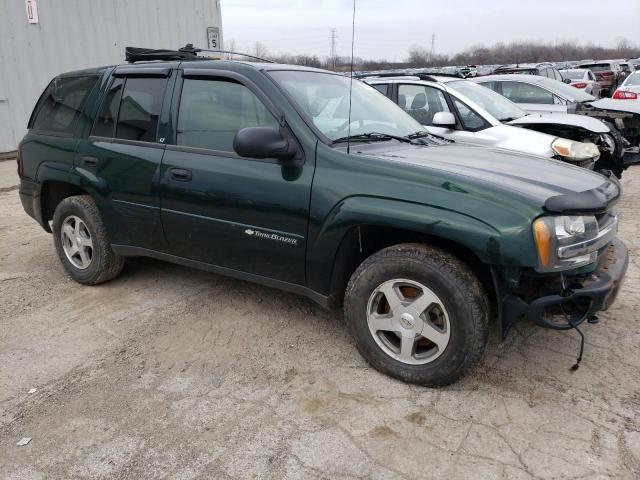 1GNDT13SX32347248 - 2003 CHEVROLET TRAILBLAZE GREEN photo 4