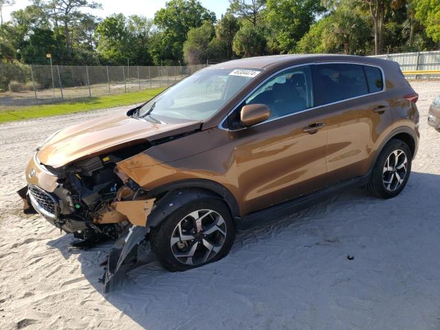 KNDPM3AC7M7855501 - 2021 KIA SPORTAGE LX BROWN photo 1