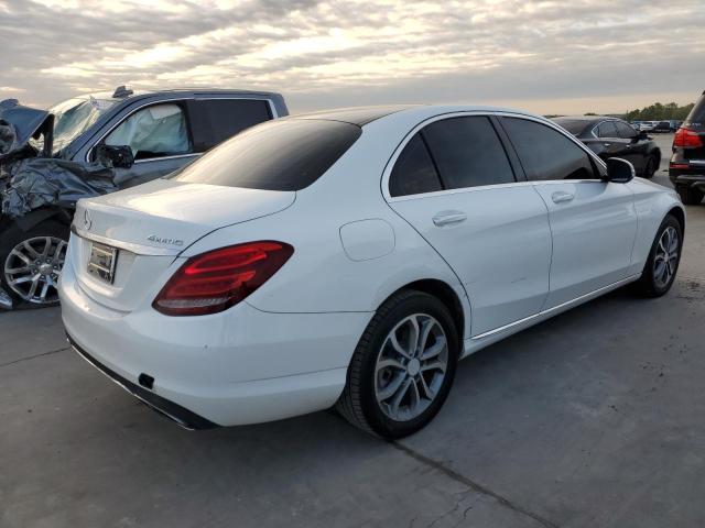 55SWF4KB2FU007216 - 2015 MERCEDES-BENZ C 300 4MATIC WHITE photo 3