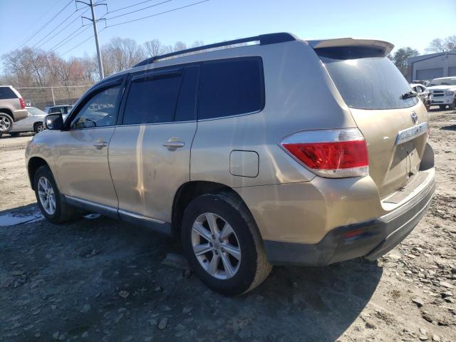 5TDZA3EH2BS008203 - 2011 TOYOTA HIGHLANDER BASE GOLD photo 2