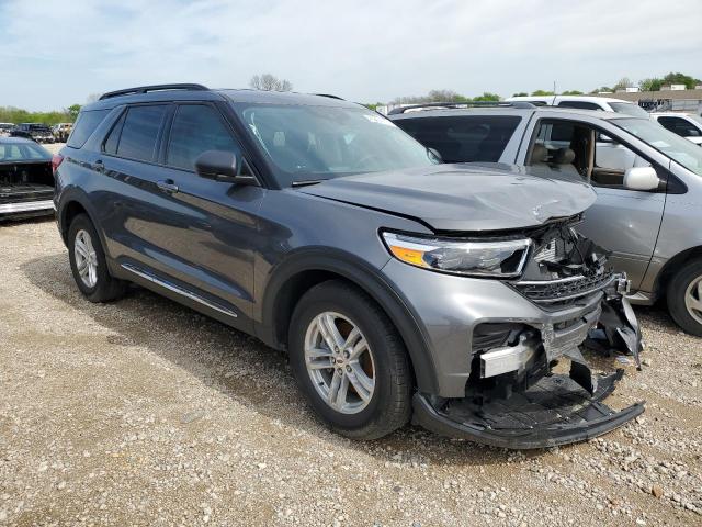 1FMSK7DH0NGB50275 - 2022 FORD EXPLORER XLT GRAY photo 4