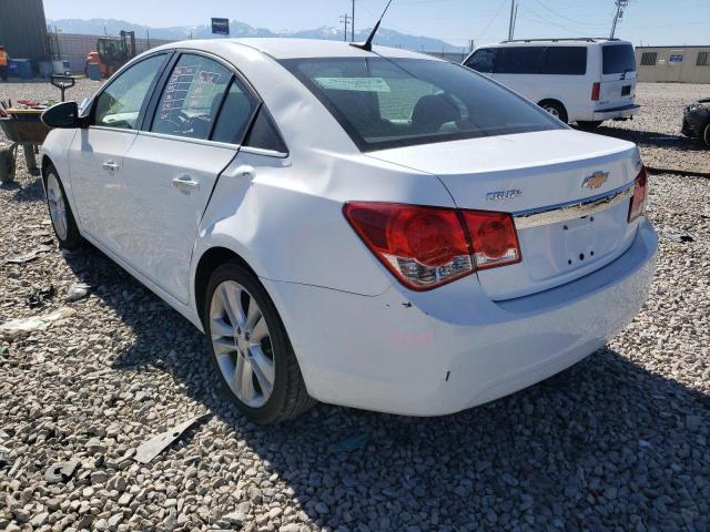 1G1PG5SB7E7422652 - 2014 CHEVROLET CRUZE LTZ WHITE photo 3