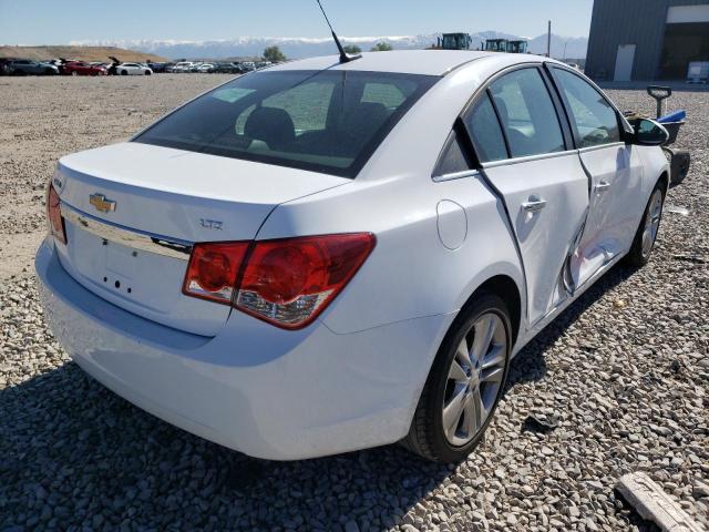 1G1PG5SB7E7422652 - 2014 CHEVROLET CRUZE LTZ WHITE photo 4