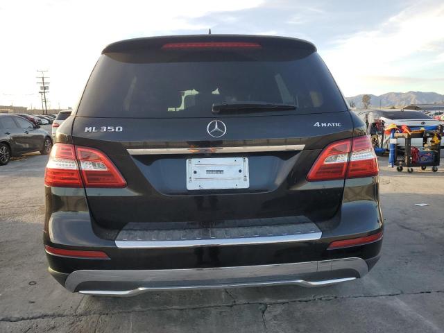 4JGDA5HB1CA020835 - 2012 MERCEDES-BENZ ML 350 4MATIC BLACK photo 6